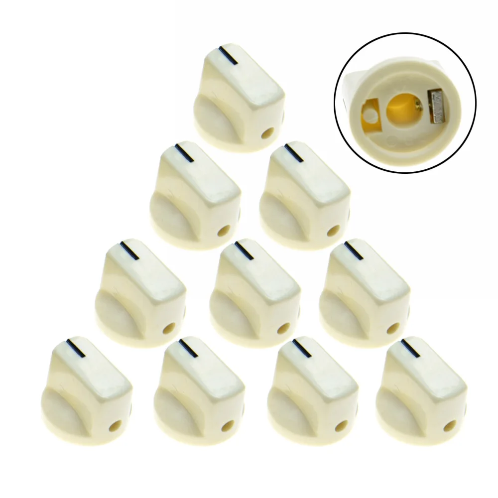 10x Guitar AMP Effect Pedal Knobs Davies 1510 Style Pointer Knob 1/4\