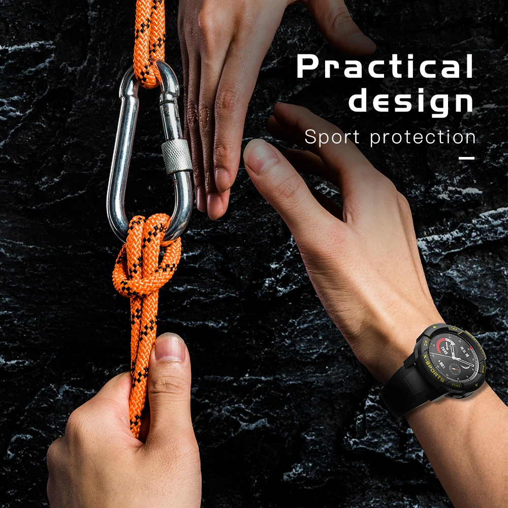 Sikai-funda protectora para Huawei Honor Watch GS Pro, carcasa protectora de TPU, marco de parachoques para HONOR GS Pro