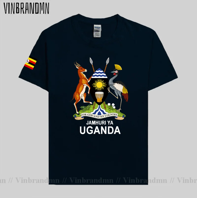 Uganda Ugandan men t shirt fashion 2021 jerseys team nation 100% cotton t-shirt gyms clothing tees country sporting flags UGA 20