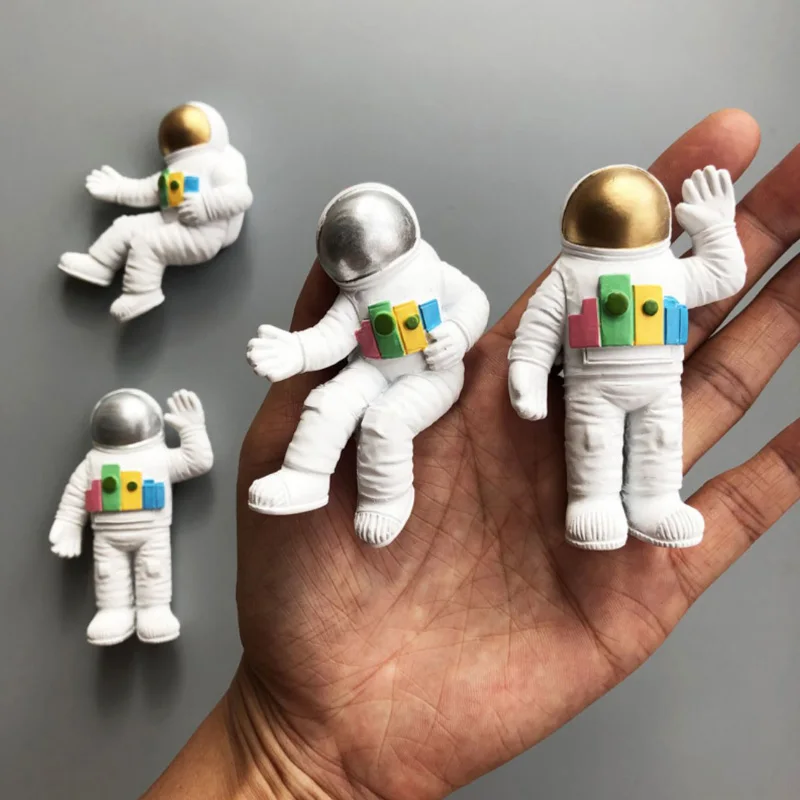 3D Refrigerator Magnets Sticker Resin Fridge Magnet Astronaut Model Star Pilot Children Kids Home Decoration Gift