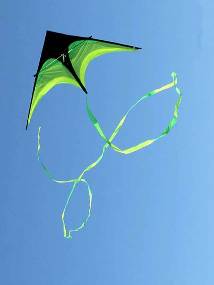 Outdoor Fun Sports Kite Accessories /10m-30m Green with Black Tail For Delta kite/Stunt /software kites Kids