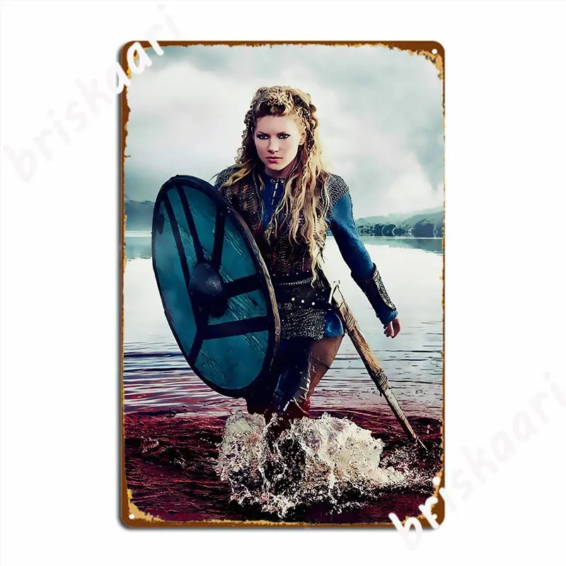 Lagertha Metal Sign Create Cinema Mural Painting Cinema Kitchen Tin Sign Poster