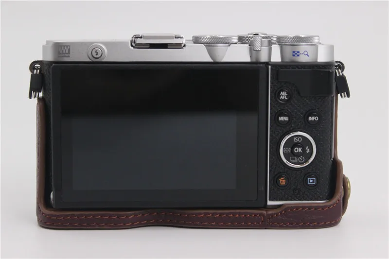 本革ケースカメラバッグハーフボディカバーオリンパスペン E-P7 EP7