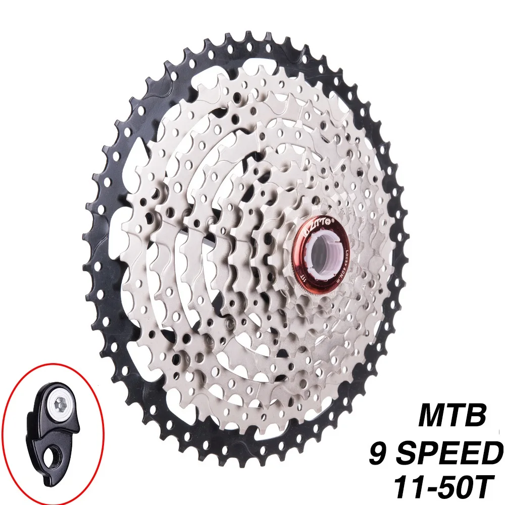 

MTB 9 Speed 11-50T Cassette Mountain Bike 9S Cassette Wide Ratio Bicycle Freewheel Compatible With Shimano M430 M4000 M590