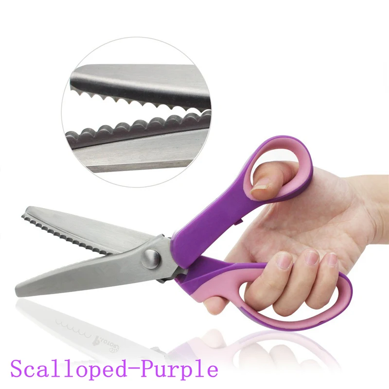 2020 New Pinking Shears Sewing Cut Dressmaking Tailor Leather Handicraft Fabric Upholstery Dressmaking Sewing Craft Scissors