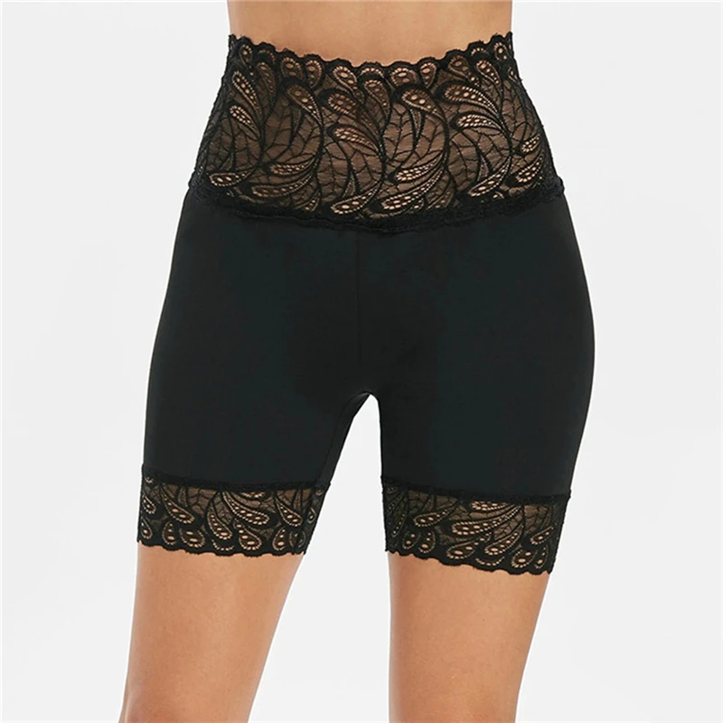 Seamless Underwear Shorts Women Soft Safety Short Pants Female Sexy Lace Black Boxers Women Plus Size Boyshort Panties