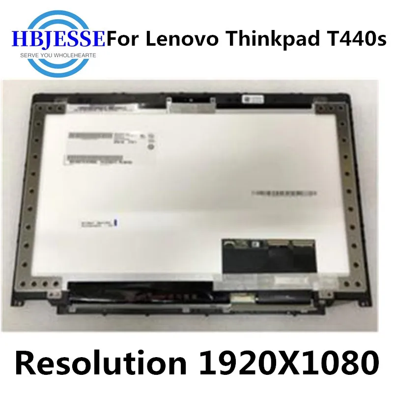 

Original with frame For Lenovo Thinkpad T440s B140HAN01.2 FRU 04X0436 14"FHD 1920X1080 LED LCD Touch Screen Assembly With Bezel