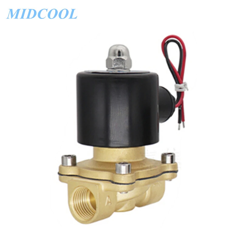 

2W Solenoid Valve for Water Gas General Normally Closed 2/2way 2W025-08 2W040-10 2W160-15 2W200-20 2W250-25 AC220 DC220