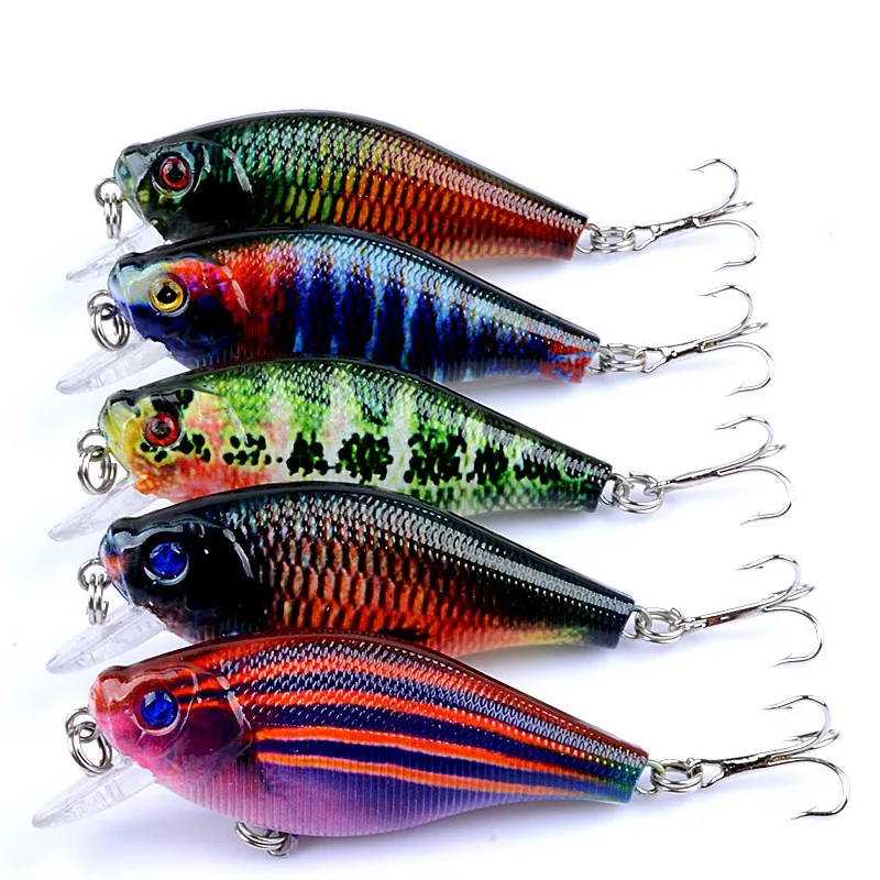 East Rain 6.5cm 8.3g 3pc Painted All Range Bait Freshwater Saltwater Fishing Lure Sinking VIB Artificial Hard Bait