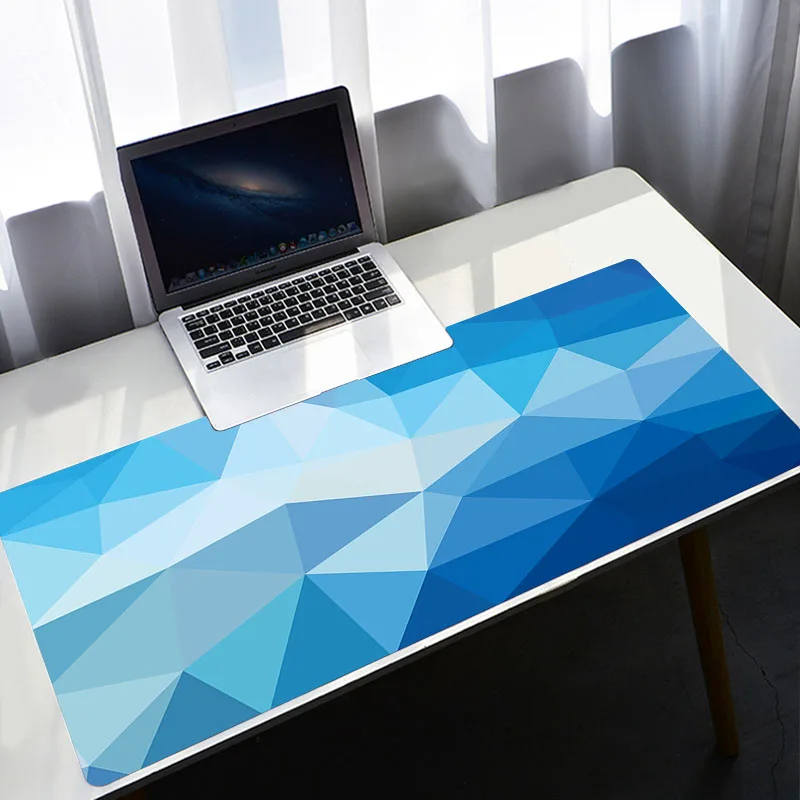 

Large Blue Crystal Mouse Pad Anime Gamer Desk Mat PC Gamer Cabinet Gaming Laptop Varmilo Accessories Keyboard LOL Mousepad