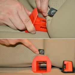 ¡Nuevo guía de pestillo de 2 piezas! Asientos de seguridad para niños de coche de pasajeros, interfaz General Isofix, guía de pestillo de cinturón (ISOFIX), piezas de asiento de coche