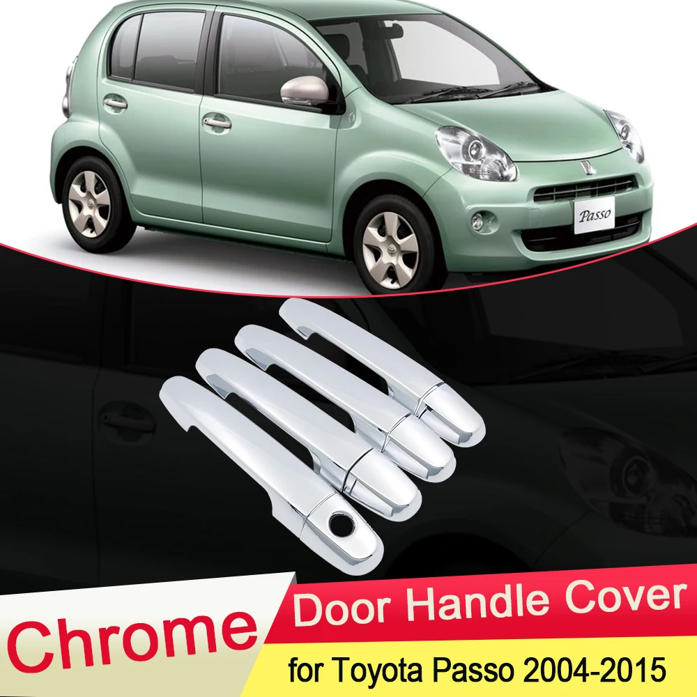 لتويوتا باسو M300 M600 2004 ~ 2015 كروم مقبض الباب ل Perodua MyVi سوبارو جوستي غطاء الكسوة سيارة الصيد اكسسوارات التصميم