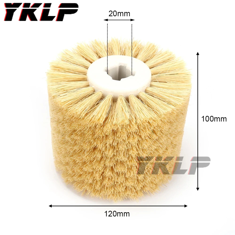 1 pcs 120*100*20mm Sisal Bristle Polishing Waxing Wheel Brush for Annatto Rosewood Furniture Surface Mirror Finish