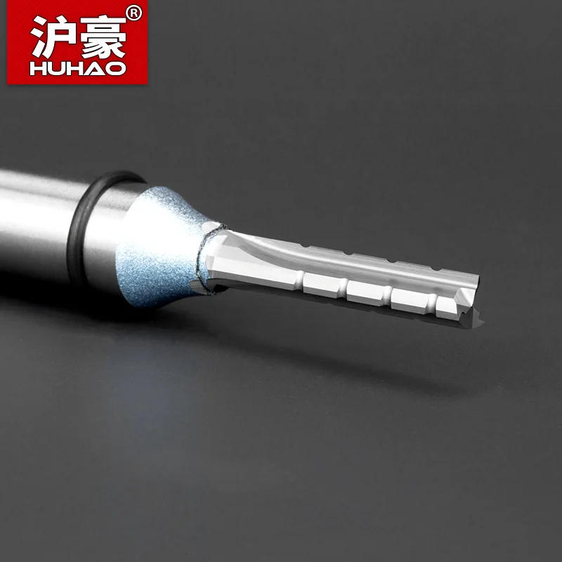 HUHAO 12.7mm 3 Flutes TCT Trimming Straight Milling Cutter For MDF Plywood Chipboard Hard Wood Drill Engraving Router Bit Endmil