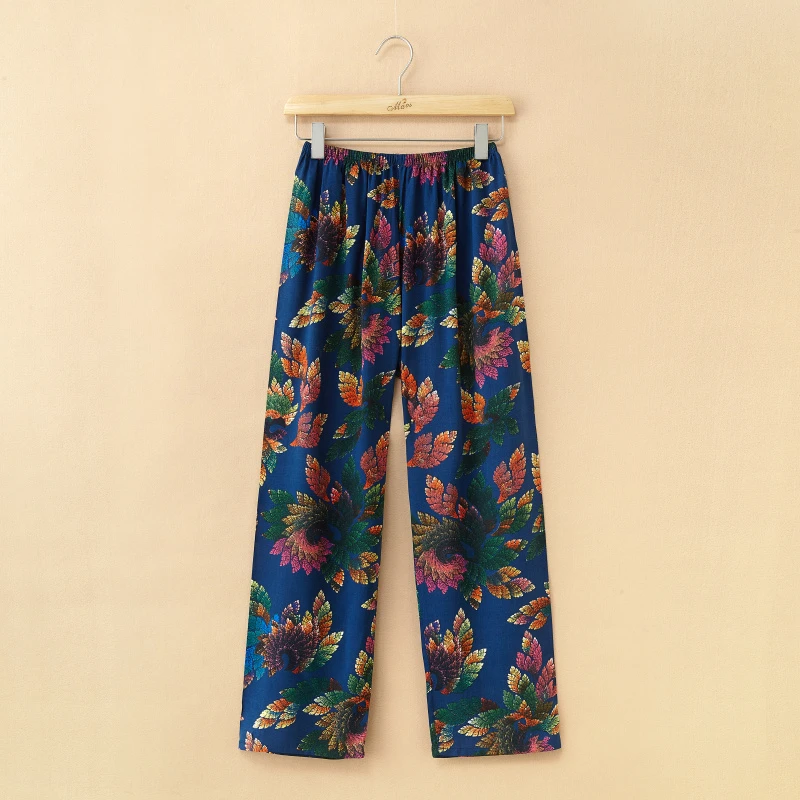 Pantalones de servicio a domicilio para mujer, pijamas de algodón fino para madres de mediana edad y ancianos, se pueden usar en el exterior,