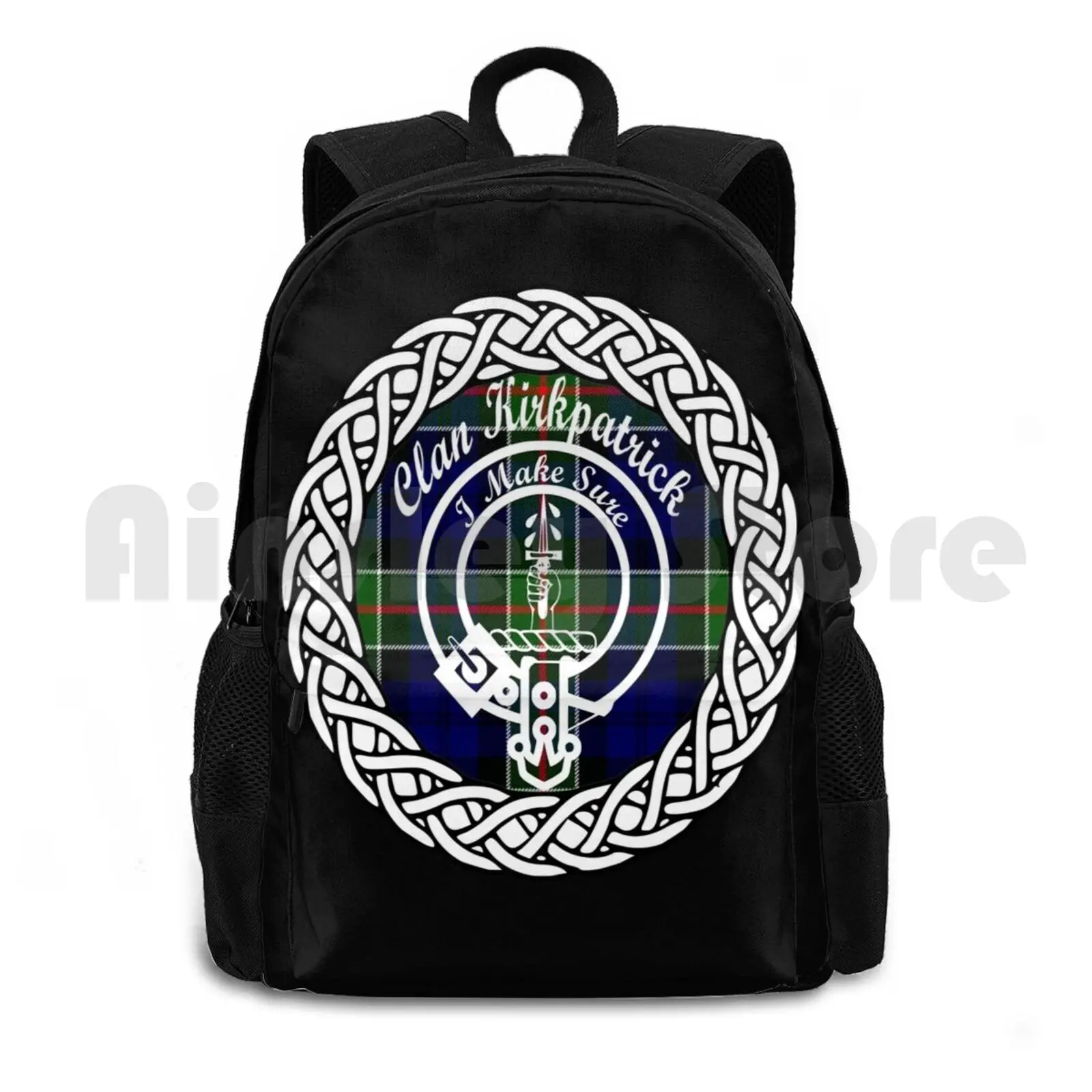 Clan Surname Last Name Tartan Crest Badge Outdoor Hiking Backpack Riding Climbing Sports Bag Heraldry Coat Of Arms Tartan Kilts