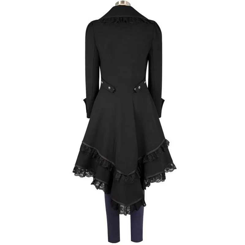 Gothic coat blazer steampunk tuxedo black gothic Victorian ladies coat