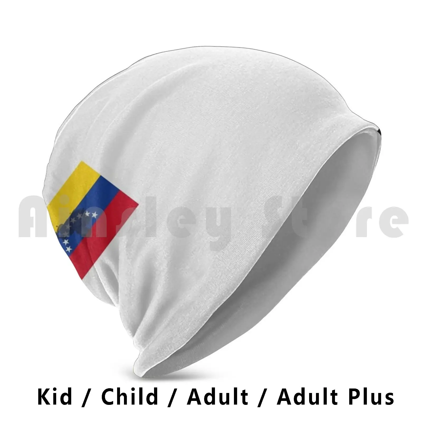 Venezuela Map Inside Flag Beanies Knit Hat Hip Hop Protective Protective Quarantine Nurse Respiratory