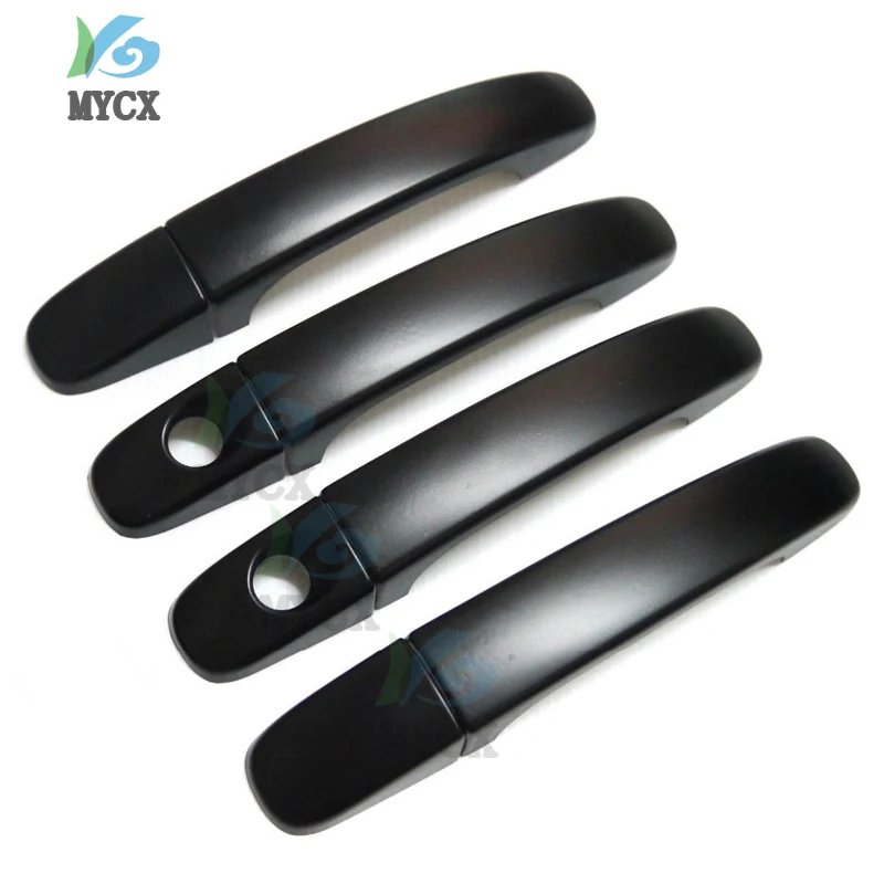 

Matte Black Door Handle Covers Trim Fit For FORD RANGER 2012-2019 T6 T7 T8 Wildtrak Double Cabin