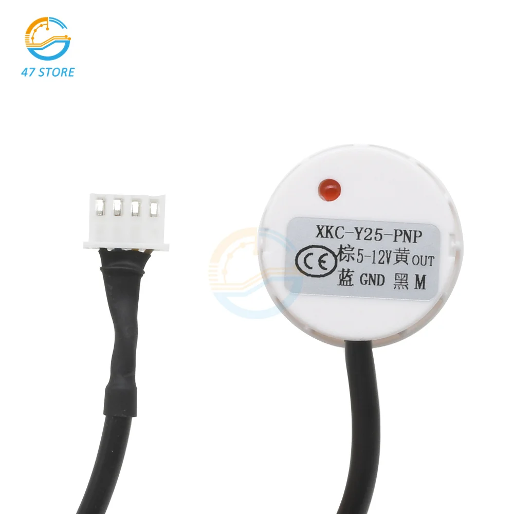 XKC-Y25-PNP Liquid Water Level Sensor Control Induction Switch Detector 5V-12V for Airtight Container Non-Contact Outer Adhering
