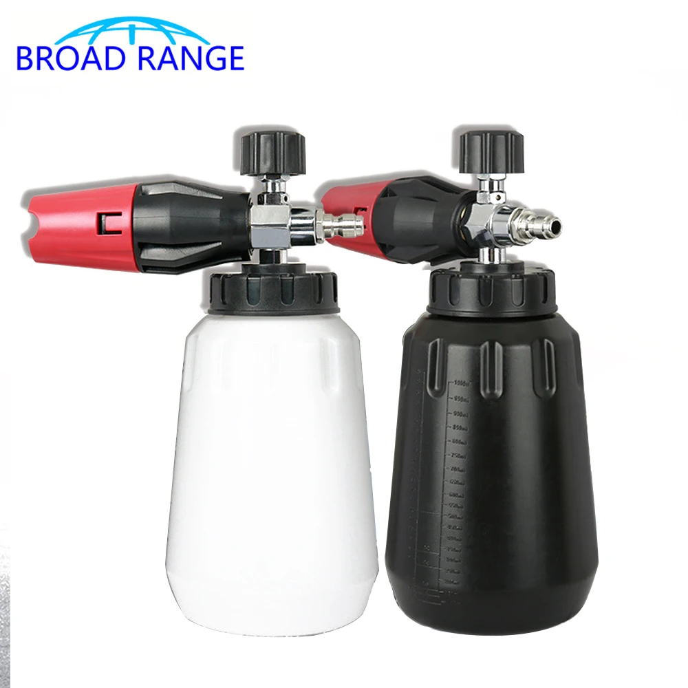 4000PSI Snow Foam Lance Electroplate Stainless Steel Nozzle G1/4 Quick Connect  High Pressure Washer  Soap Bottle Deck Foam