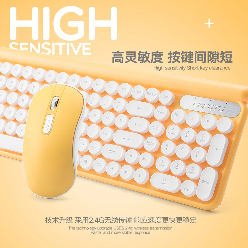 Wireless Silent Keyboard Mouse Comb for Notebook Computer Laptop Mac Portable USB Wireless keyboard set for Office Home