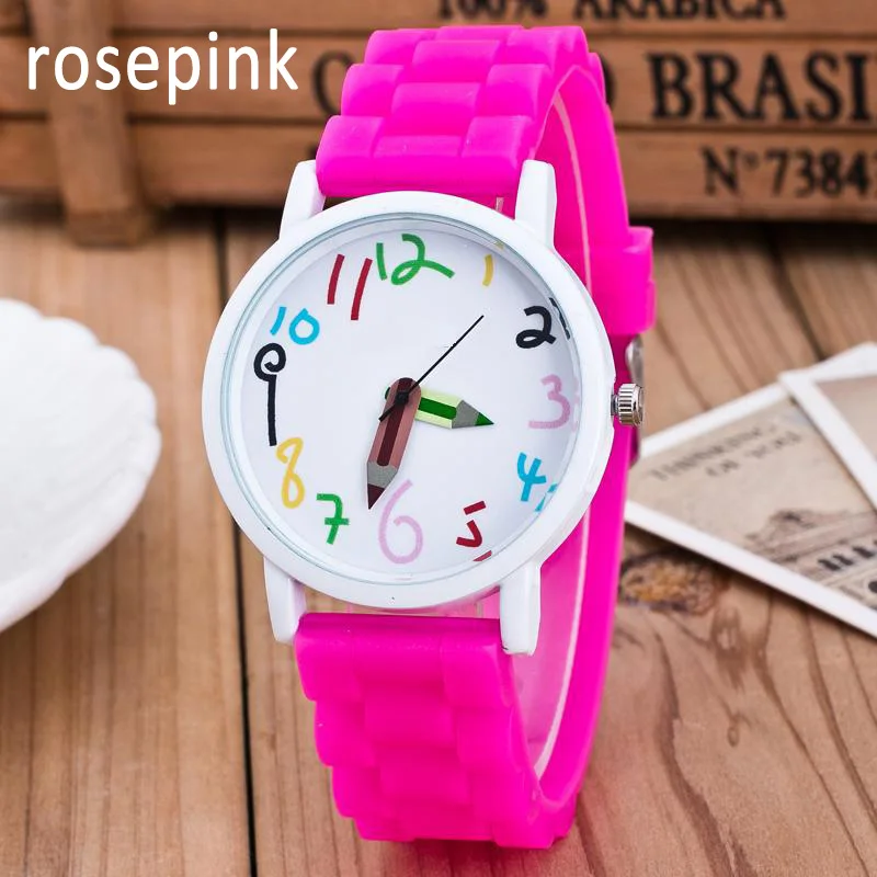 Feminino Branco Silicone Banda Quartzo Relógios de Pulso, Relógios Casuais, Número Grande, Moda Feminina, Dropshipping, 2022