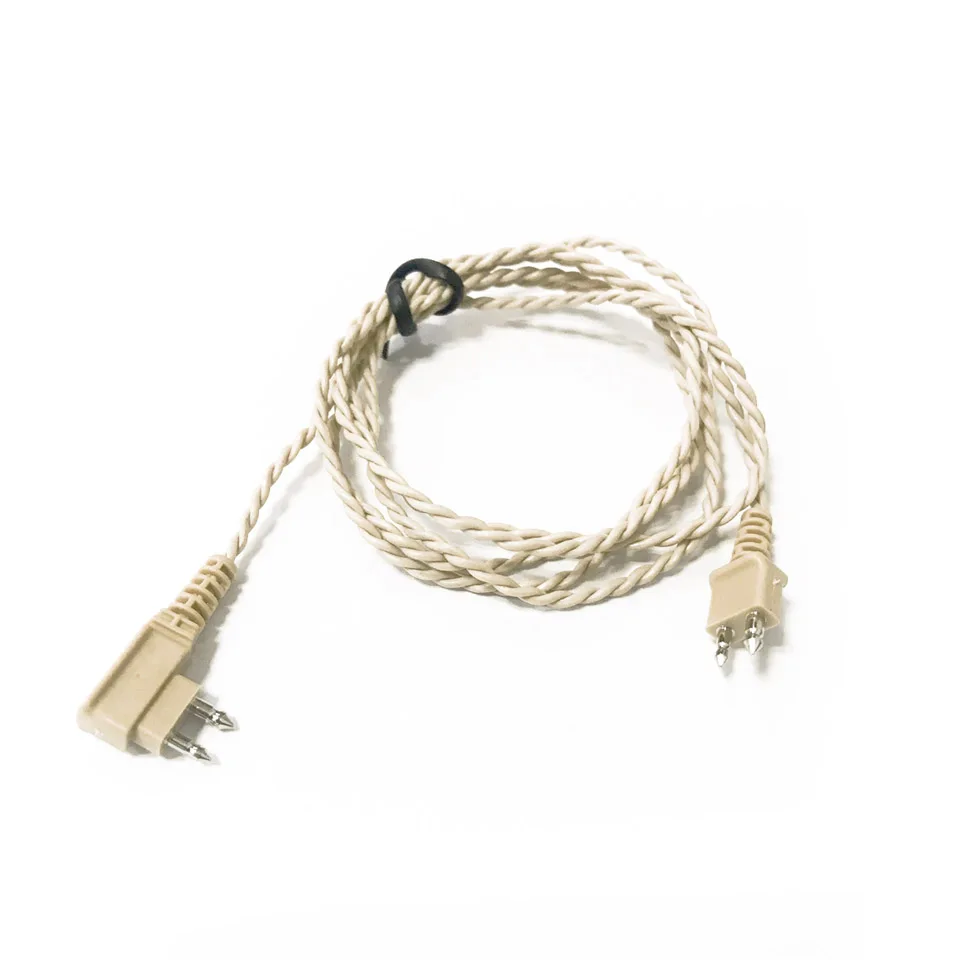 10 Stück Soundlink Beige/Schwarz 2-poliges Hörgerätekabel, passend für VITA-118 Axon F-16 usw. – Detail 2