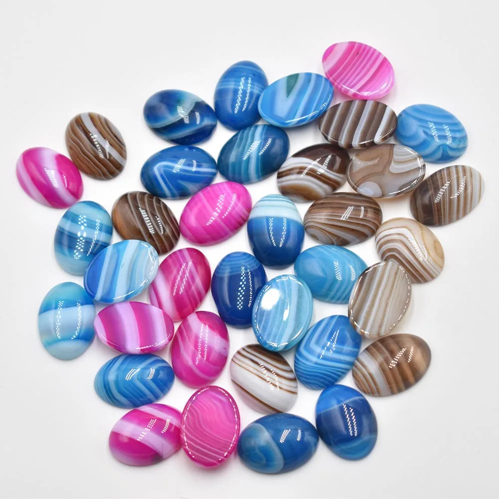 

Fashion bestselling good quality natural stripe onyx mixed Oval CAB CABOCHON jewelry beads 13x18mm wholesale 50pcs/lot free