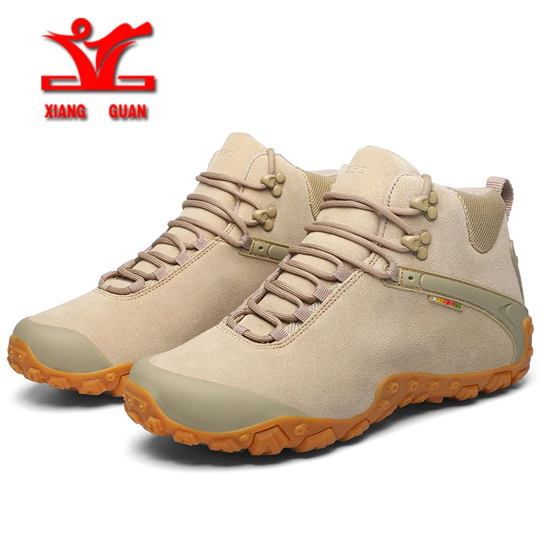 XIANGGUAN 2021 NEW Waterproof Hiking Shoes Men Outdoor Sport Shoes Men Anti Slip Climbing Boots Men Trekking Shoes Women