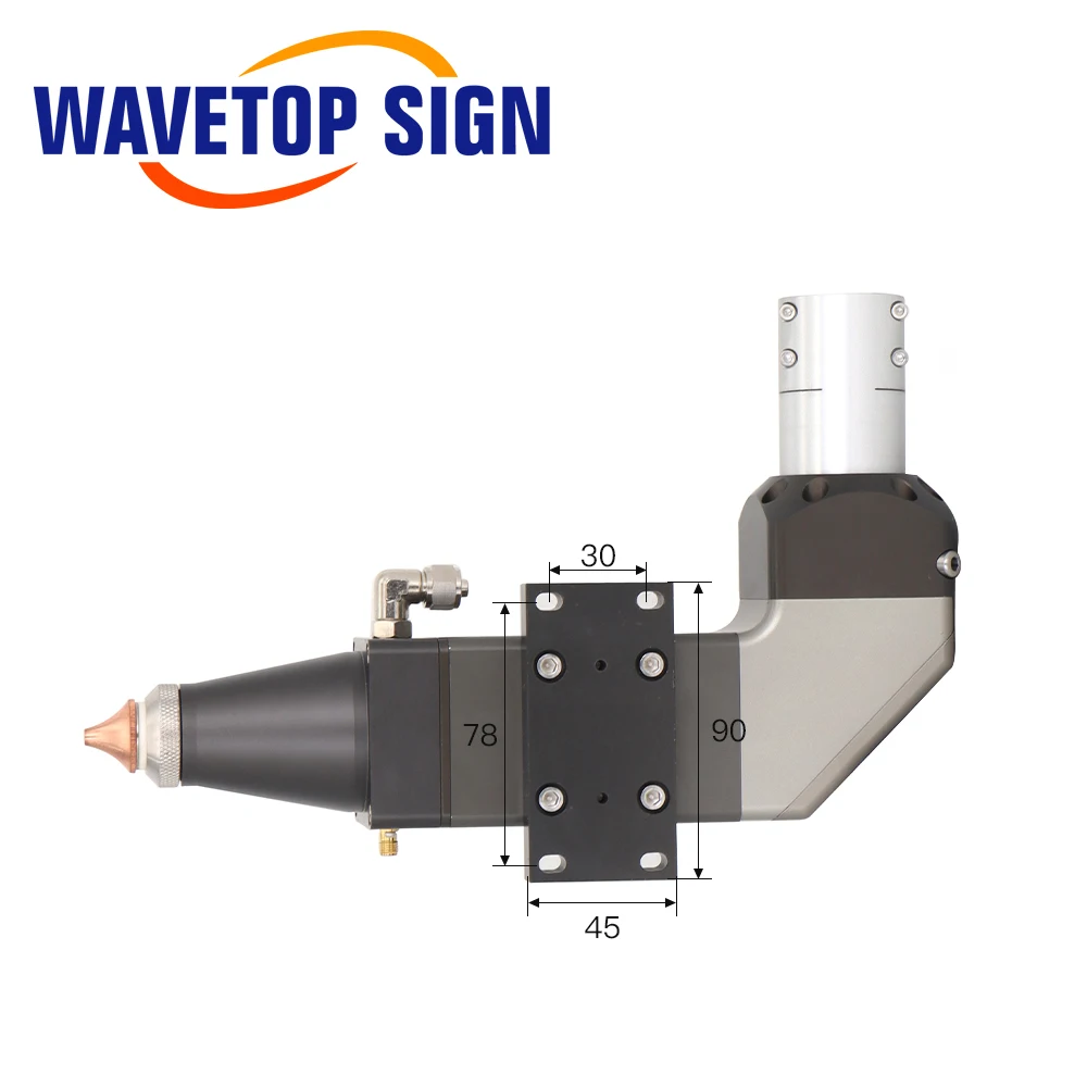 WaveTopSign 1064nm 2kw Fiber Laser Welding Head with QBH Connector Lens for Fiber Laser Welding Machine