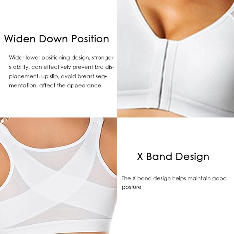 S-5XL Posture Corrector Lift Up Bra Women New Cross Back Bra Breathable Underwear Shockproof Sports Support Fitness Vest Bras