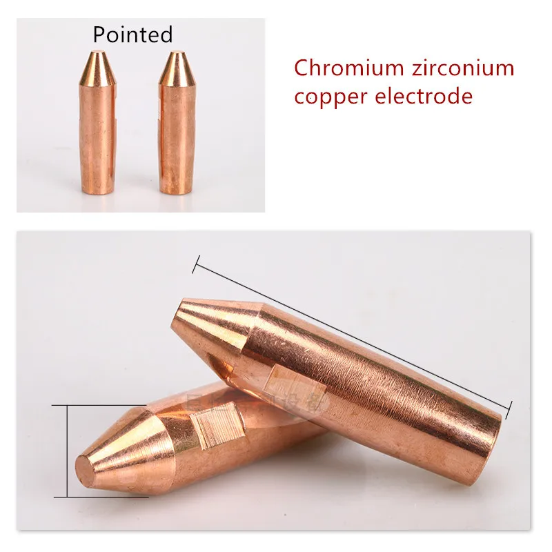 13X45mm 13x60mm 16x60mm 20x60mm High Hardness Resistance Welding Electrode C18200 Pneumatic Spot Welder Electrode Tip