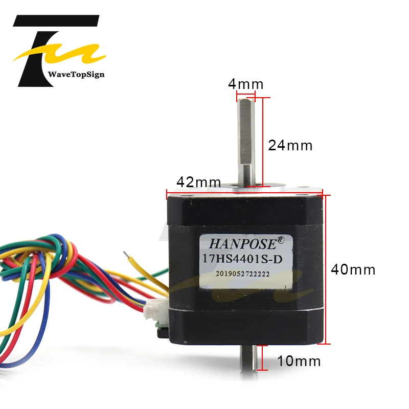 3D printer 4-lead Nema17 Stepper Motor 42 motor Nema 17 motor 42BYGH 1.7A 65oz.in 17HS4401S 17HS4401S motor for CNC XYZ