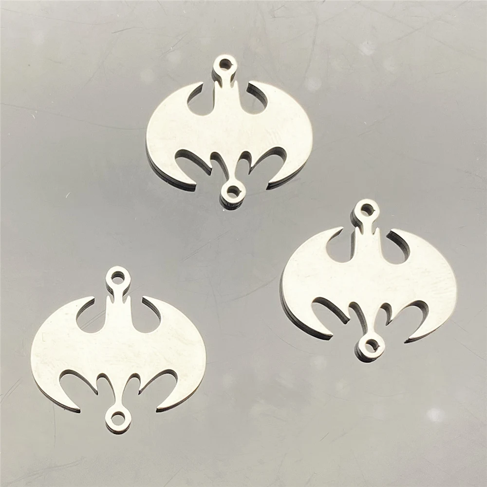 5pcs 20*21mm Spide Diy Charm Wholesale 100% Stainless Steel Spider Hero Sign Connector Charm Handmade Jewelry Diy Making