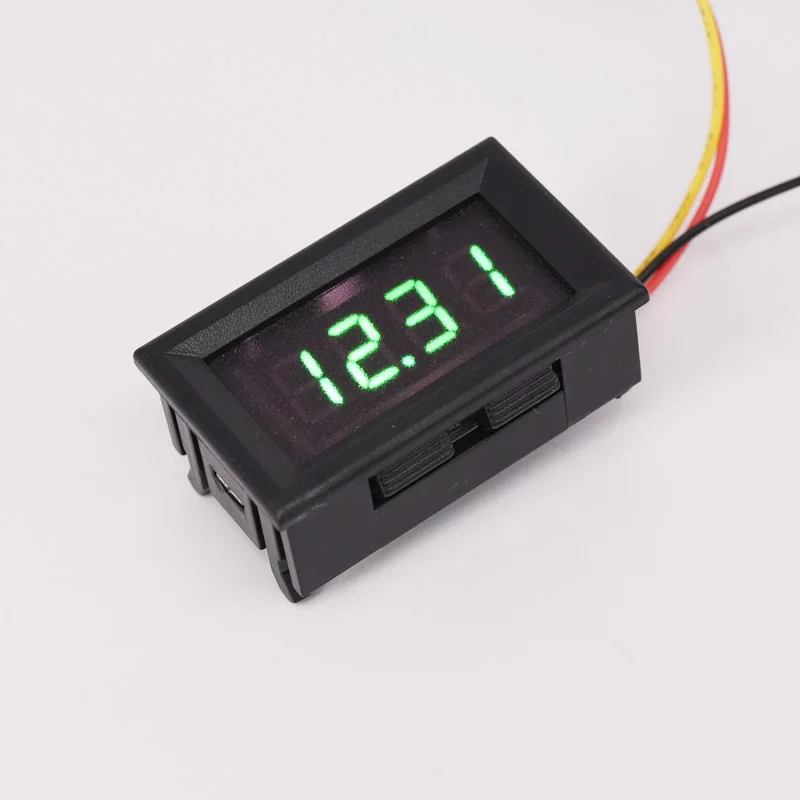 Four-digit Digital Electronic Voltmeter Digital Display Three-wire System 0-33v Dc 12V Battery 8V24V