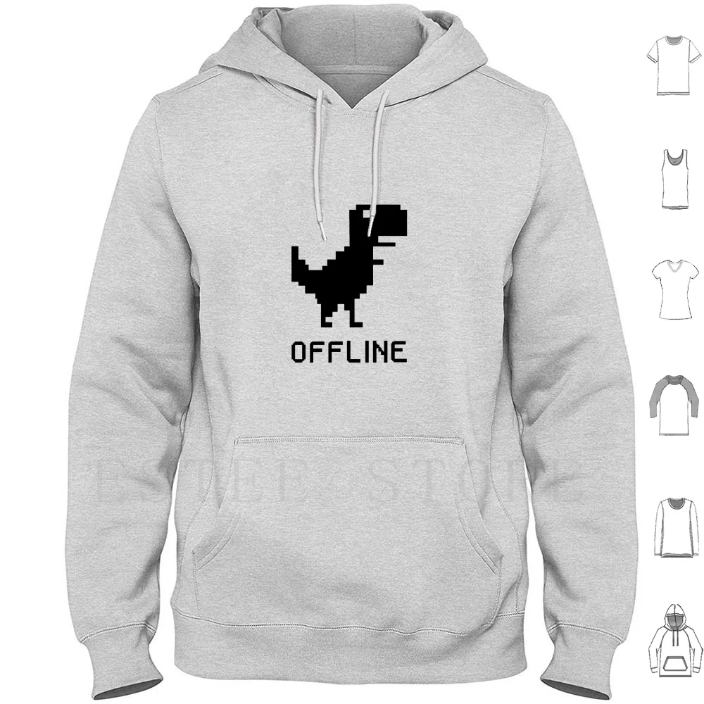 Sudaderas con capucha de dinosaurio, Dinosaurio Trex T Rex, divertidas, humorísticas, geek, Internet, Nerd, Pixel, Offline, Dinosaurio, lindas, adorables