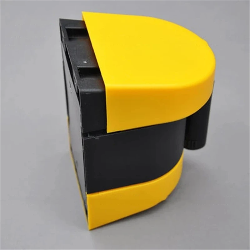 Imagem -04 - Kinjoin Max 10m Belt Comprimento Wall Mounted Retrátil Belt Barreira com Amarelo Preto Listrado Cuidado Belt para Região Separada