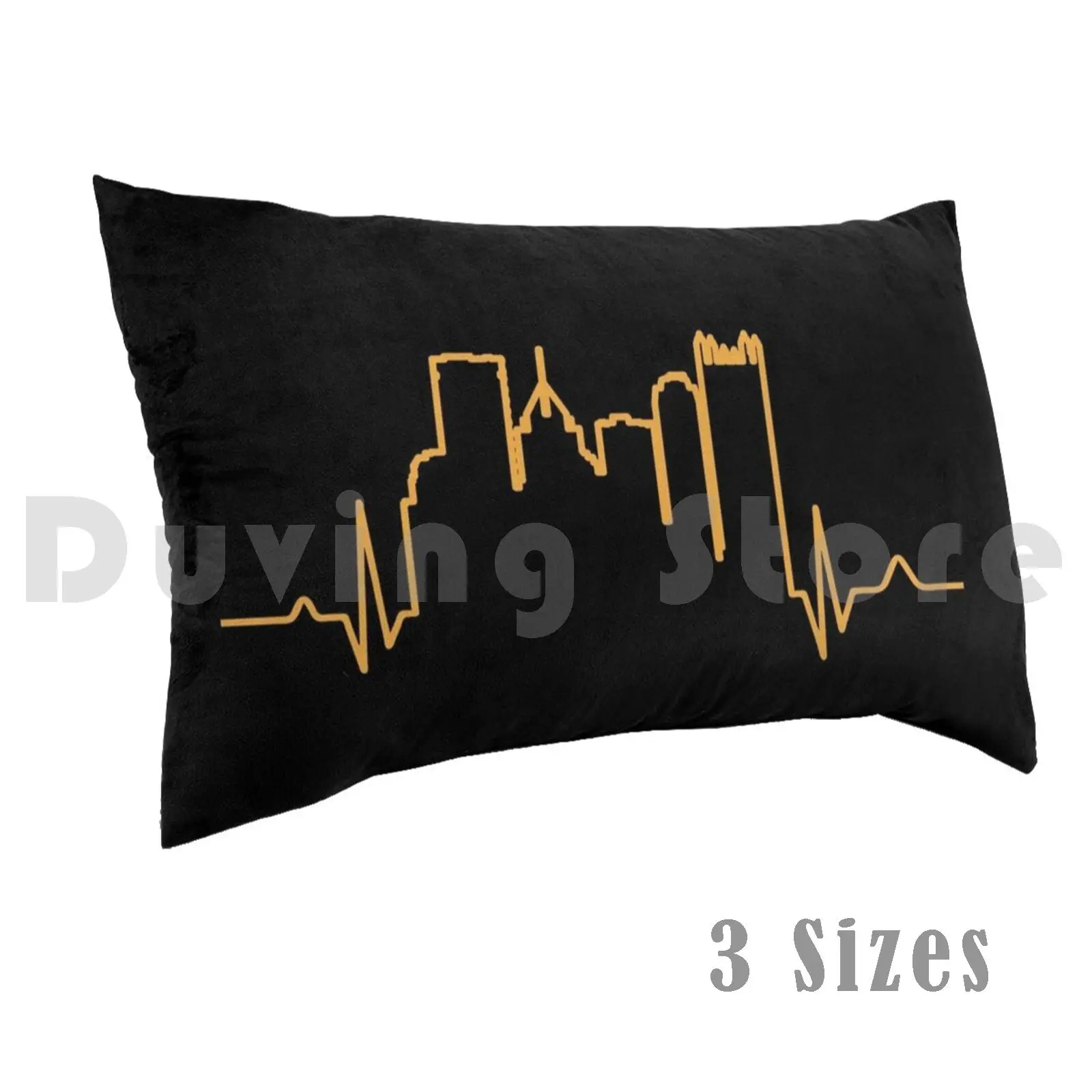 Its A Burgh Thing Pillow case 1041 Pittsburgh Yinzer Black And Gold Steel City City Of