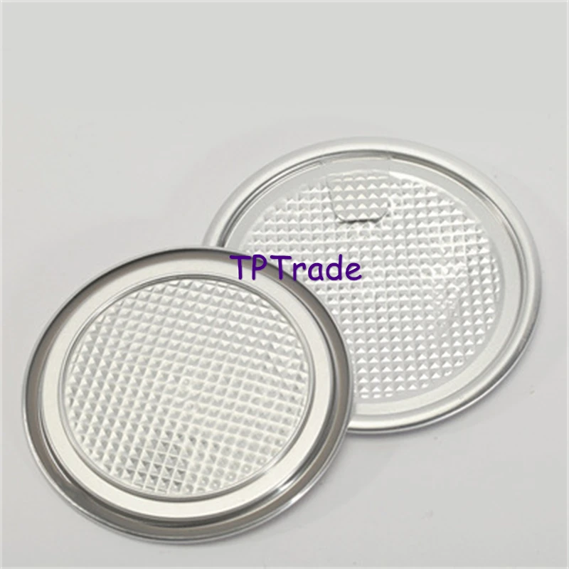 1000pcs 211#300#307#401# 65/73/83/99MM Aluminum Foil Easy Tear Cover Food Cookie Grain Can Lids Food Can Cover Easy Open Top Lid