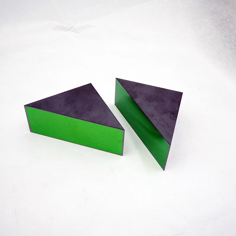 60*60*40 Mm Wholesale Silicon Prism Inframerah Prisma Silikon Sudut Kanan Prisma Tunggal Silikon Kristal Prisma Inframerah lensa Optik