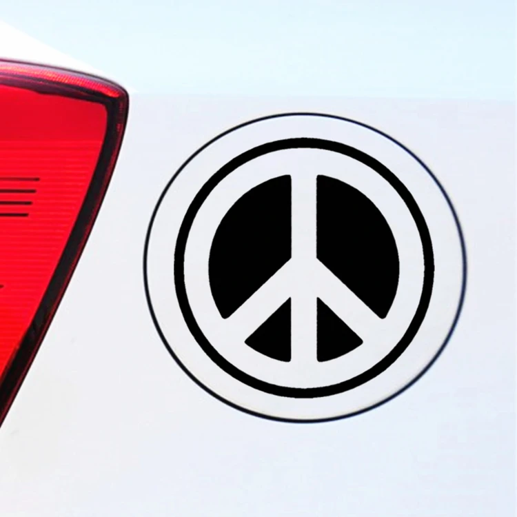Decoration Auto Car Stickers Anti-war No War Peace Creative Decoration Decals for Fuel Tank Cap Windshield Auto Tuning Styling