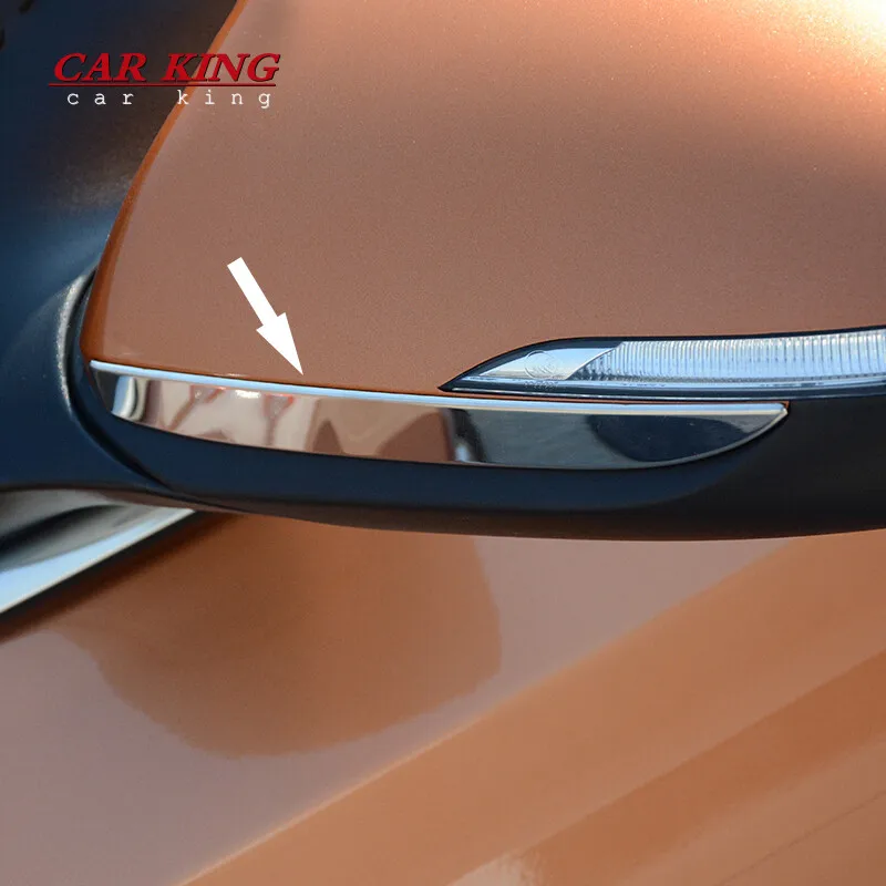 

For Hyundai Elantra 2016 2017 Car Accessories Stainless Steel Side Rear View Mirror Lid Cover Overlay Exterior Mouldings Trim