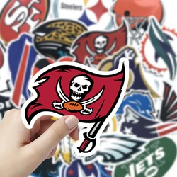 32Pcs USA Football Team Logo Stickers Cowboy 49ers Graffiti Luggage Skateboard Car Waterproof Football Stickers Kids Gift Decals