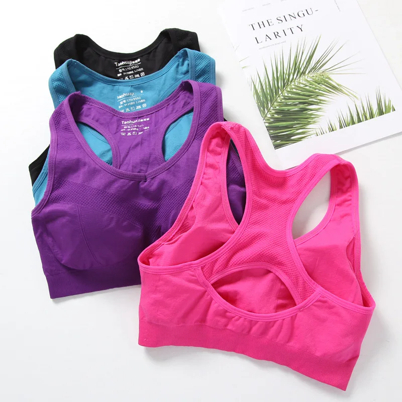 

Women Sports Bra Top Push Up Fitness Yoga Bra Underwear Sport Tops For Women Breathable Running Vest Gym Wear