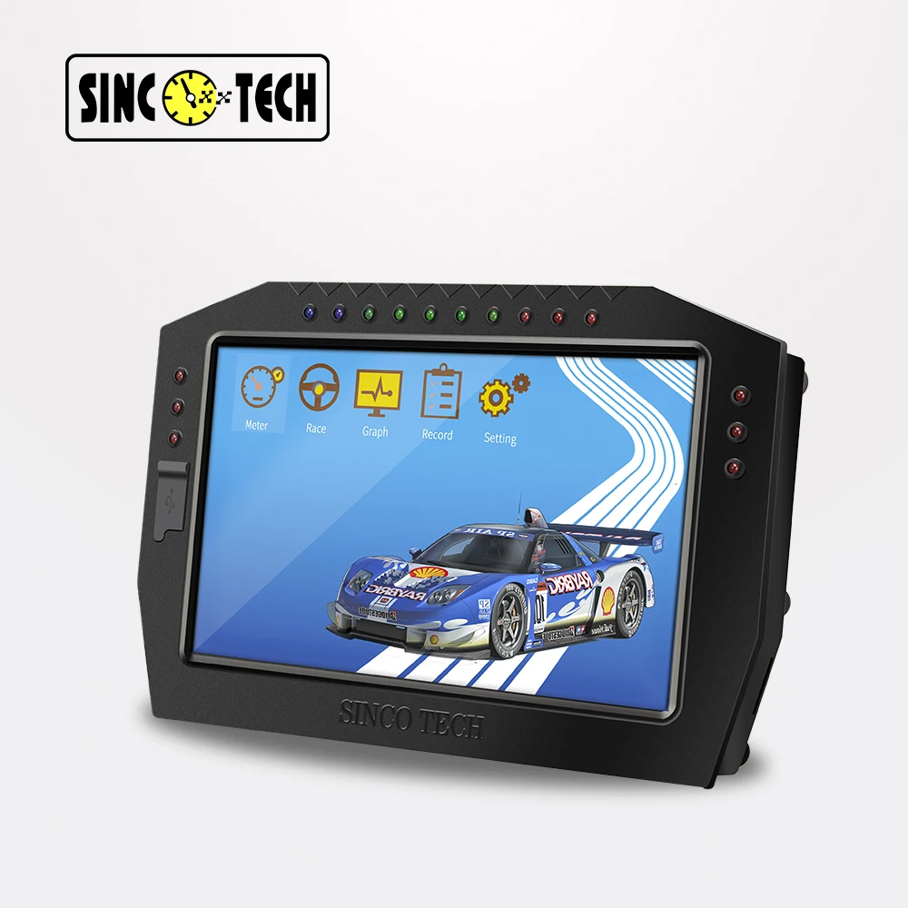 DO909 Sinco Tech Car Racing Dashboard Gauge Display Sensor KIT LCD Screen