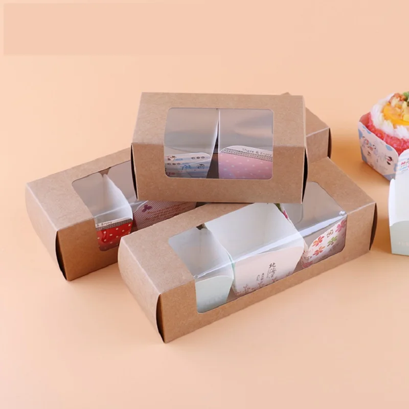 Baking Sushi Packaging Box, Transparent Window Socks Underwear Scarf Toy Small Commodity Package Paper Boxes