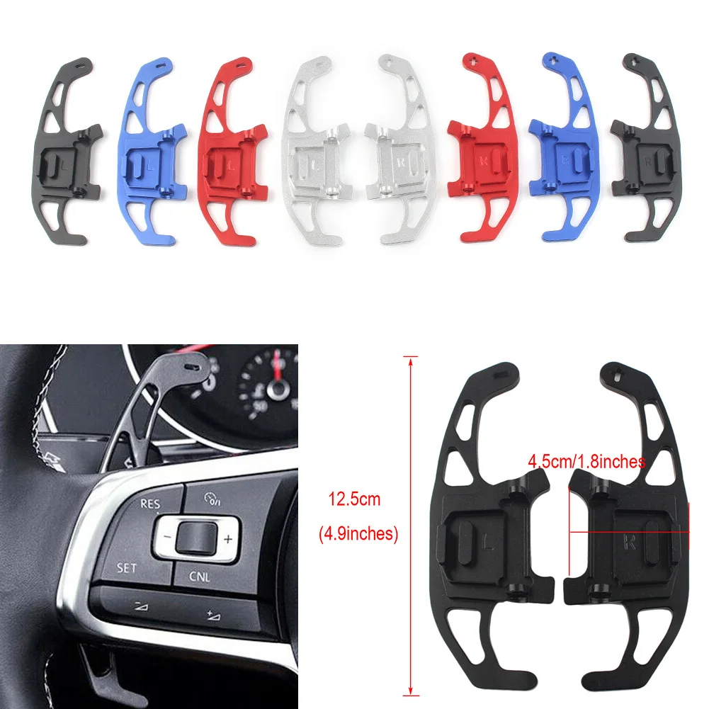 

2 шт., переключатели передач на рулевое колесо для Volkswagen VW GOLF GTI R GTD GTE MK7 2013 2014 2015 2016 2017 2018