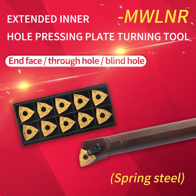 Mwlnr Primavera Aço S20t-mwlnr08 S25u-mwlnr08 Alongar Torno Cortador Cnc Torneamento Ferramenta Titular Carboneto Wnmg0804 Wnmg0808