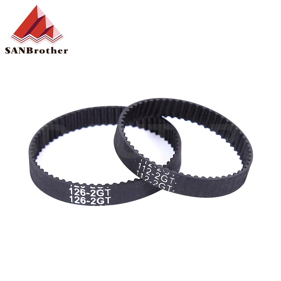 3D Printer Parts GT2 Closed Loop Timing Belt Rubber 2GT 6mm 110 112 122 158 200 280 300 400 610 852 mm Synchronous Belts Part